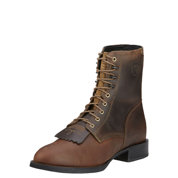 ARIAT MNS HERITAGE LACER WESTERN WORK BOOT BROWN