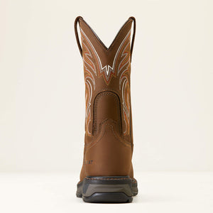 Ariat Mens Workhog XT Soft Toe Pull On Work Boot Distressed Brown