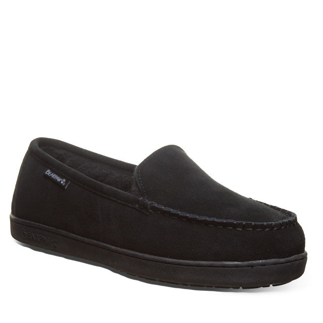 Bearpaw Mens Brian Sheepskin Slipper Black