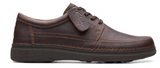 Clarks Mens Nature 5 Low Top Casual Shoe Brown Oiled Leather