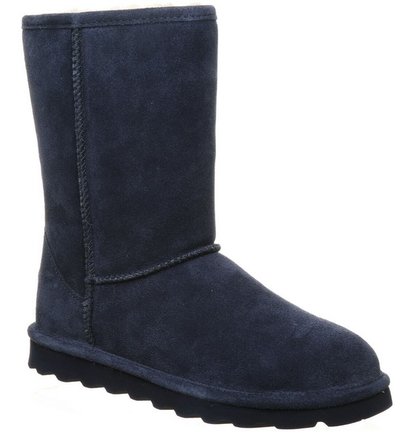 BEARPAW WOMEN'S ELLE SHORT SUEDE BOOT CADET BLUE