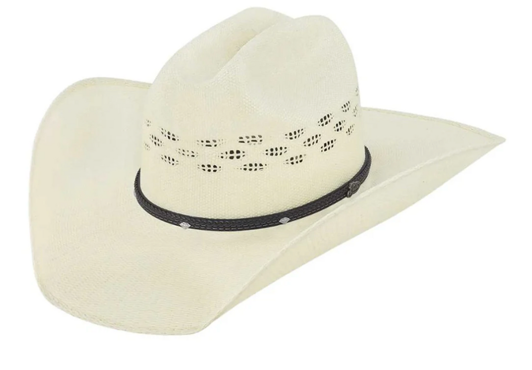 Justin Bent Rail Falcon Bangora Western Straw Hat