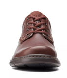 Clarks Men's Unbrawley Pace Casual Dress Shoe Mahogany Leather