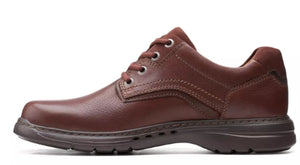 Clarks Mens Unbrawley Pace Casual Dress Shoe Mahogany Leather