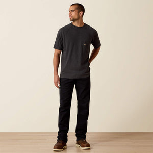 Ariat Mens Rebar Cotton Strong T-Shirt Charcoal Heather