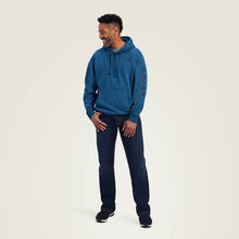 Load image into Gallery viewer, Ariat Mens Logo Hoodie Poseidon Blue
