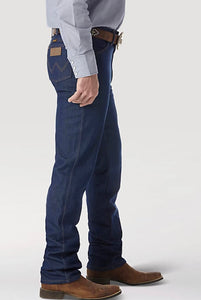 Wrangler Men's Cowboy Cut Rigid Slim Fit Jean Prewashed Indigo