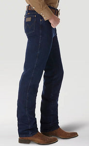 Wrangler Mens Cowboy Cut Slim Fit Jeans Dark Stone