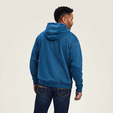 Load image into Gallery viewer, Ariat Mens Logo Hoodie Poseidon Blue
