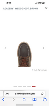 Load image into Gallery viewer, Wolverine Mens Loader 6 Inch Soft Toe Crepe Sole Boot Brown
