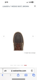 Wolverine Mns Loader 6 Inch Soft Toe Wedge Boot Brown
