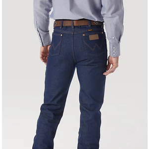 Wrangler Men's Cowboy Cut Rigid Slim Fit Jean Prewashed Indigo