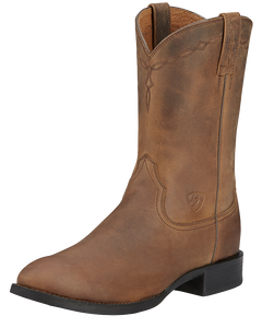 ARIAT MNS HERITAGE ROPER WESTERN BOOT TIMBER BROWN