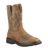 ARIAT MNS SIERRA WIDE PULL ON SOFT TOE SQUARE TOE WORK BOOT