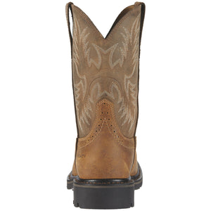 Ariat Mens Sierra Wide Pull On Soft Toe Square Toe Work Boot