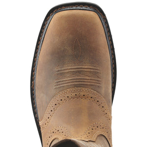 Ariat Mens Sierra Wide Pull On Soft Toe Square Toe Work Boot
