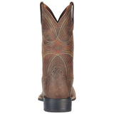 ARIAT MNS SPORT WIDE SQUARE TOE WESTERN WORK BOOT BROWN