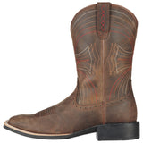 ARIAT MNS SPORT WIDE SQUARE TOE WESTERN WORK BOOT BROWN