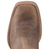 ARIAT MNS SPORT WIDE SQUARE TOE WESTERN WORK BOOT BROWN