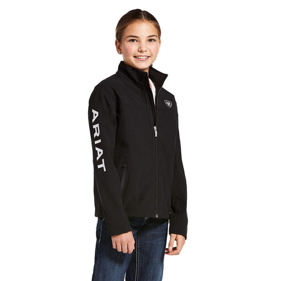 ARIAT KID'S  NEW TEAM SOFTSHELL JACKET BLACK