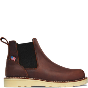 Danner Mens Bull Run Pull On Safety Toe Chelsea Work Boot