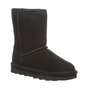 Bearpaw Kids Elle Short Suede Boot Black