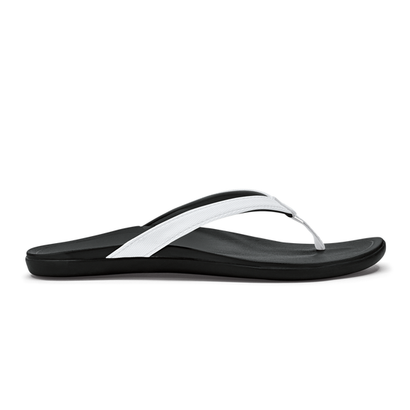 Olukai 20294-4ROX Women's Quick-drying Non-marking Sandals White/Onyx