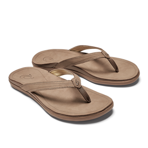 Olukai  Womens Leather Sandal Tan