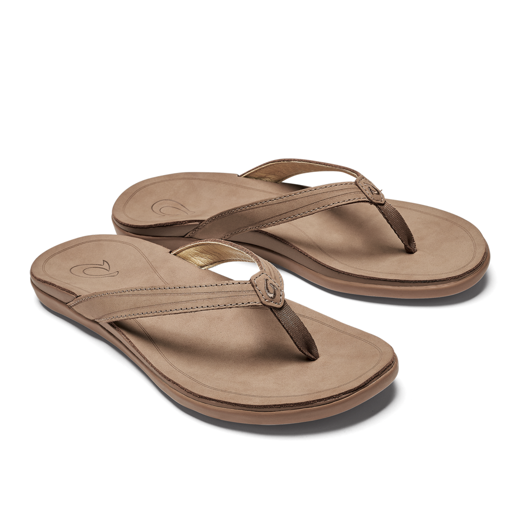 Olukai  Womens Leather Sandal Tan
