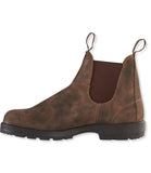 BLUNDSTONE MEN'S RUSTIC CLASSIC PULL ON CHELSEA BOOT BROWN
