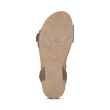 Load image into Gallery viewer, Aetrex Wmns Lexa  Quarter Strap Wedge Sandal Bronze
