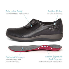 Load image into Gallery viewer, Aetrex Karina Womens Monk Strap Casual Shoe Iron
