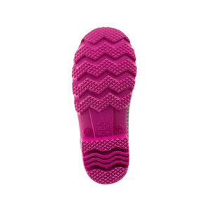 Kamik Youth Stomp Rain Boot Charcoal/Magenta