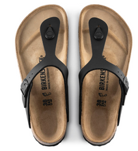Load image into Gallery viewer, Birkenstock Womens Gizeh Sandal Black Birko-Flor

