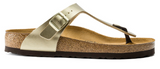 Birkenstock Women's Gizeh Sandal Gold Birko-Flor