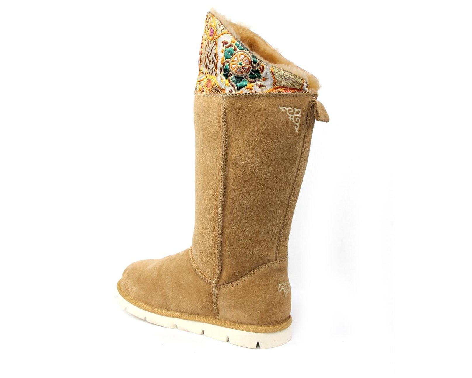 Mongolian sheepskin boots sales
