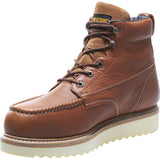 WOLVERINE MNS 6 INCH WEDGE SAFETY TOE CREPE SOLE WORK BOOT