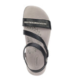 Aetrex SE260 Womenˆ«¢s Gabby Adjustable Quarter Strap Sandal Black