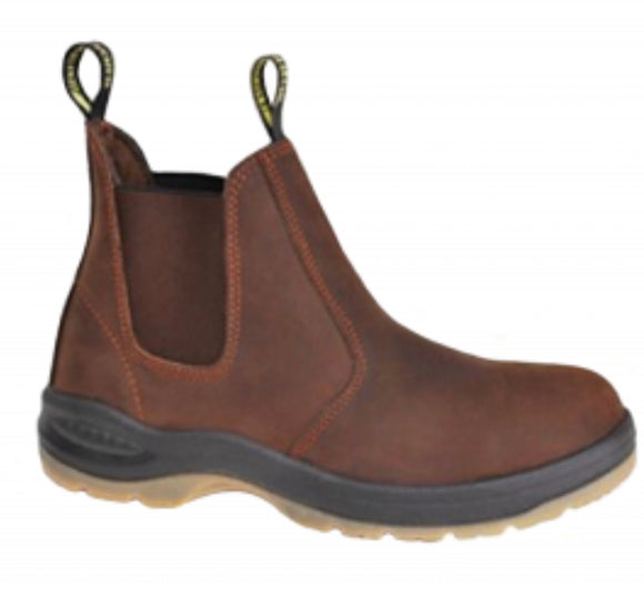 WORK ZONE MNS  PULL ON 6 INCH WORK BOOT BROWN