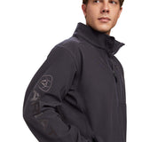 ARIAT MNS LOGO 2.0 SOFTSHELL JACKET PHANTOM BLK