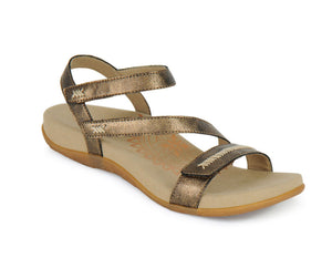 Aetrex SE262 Womenˆ«¢s Gabby Adjustable Quarter Strap Sandal Bronze