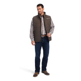 ARIAT CRIUS MENS INSULATED VEST ESPRESSO HEATHER