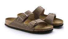 Load image into Gallery viewer, Birkenstock Arizona 2-Strap Sandal Soft Footbed Unisex Sandal Tabacco Brown
