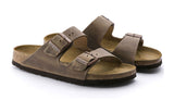 BIRKENSTOCK ARIZONA 2-STRAP SANDAL SOFT FOOTBED UNISEX SANDAL TABACCO BROWN