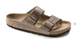 BIRKENSTOCK ARIZONA 2-STRAP SANDAL SOFT FOOTBED UNISEX SANDAL TABACCO BROWN