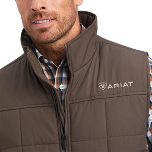 ARIAT CRIUS MENS INSULATED VEST ESPRESSO HEATHER