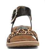 Sofft Womenˆ«¢s Bali Black Leopard Print Sandal