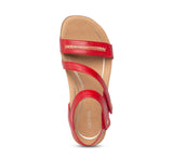 Aetrex SE268 Womenˆ«¢s Gabby Adjustable Quarter Strap Sandal Red