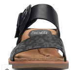 Sofft Womenˆ«¢s Braye Black 2-Strap Sandal
